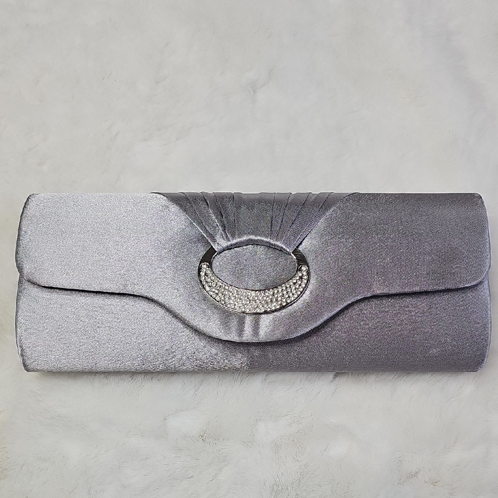 Elegant Silver Clutch Bag